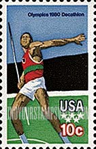 FindYourStampsValue: OLYMPIC GAMES - Javelin
