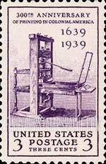 FindYourStampsValue: PRINTING TERCENTENARY - Stephen Daye Press