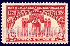 FindYourStampsValue: SESQUICENTENNIAL EXPOSITION ISSUE - Liberty Bell