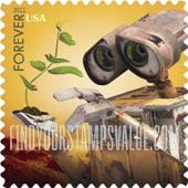 FindYourStampsValue: CHARACTERS FROM DISNEY-PIXAR FILMS - WALL-E from 'WALL-E', Self-Adhesive stamp