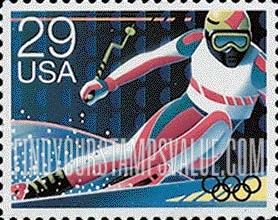 FindYourStampsValue: WINTER OLYMPICS - Skiing