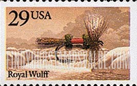 FindYourStampsValue: FISHING FLIES - Royal Wulff, Booklet Stamp
