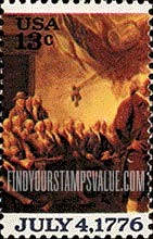 FindYourStampsValue: DECLARATION OF INDEPENDENCE - American Bicentennial