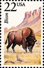 FindYourStampsValue: AMERICAN BUFFALO - North American Wildlife