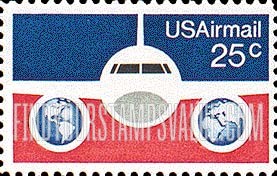 FindYourStampsValue: PLANE AND GLOBES