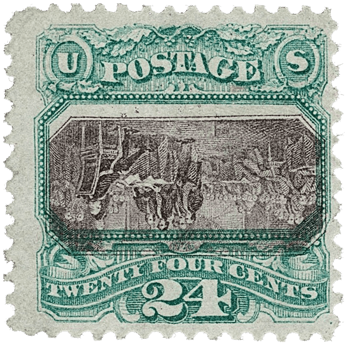 UNABHÄNGIGKEITSERKLÄRUNG DER VEREINIGTEN STATEN VON AMERIKA, die 1869 seltene Marke - seltene US-Briefmarke