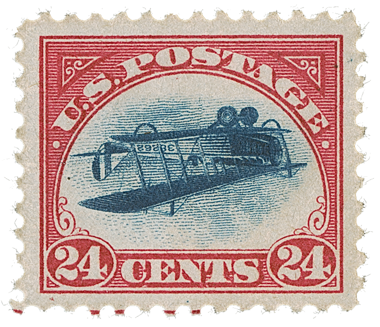 Invertierte Jenny-Stempel, 1918 - seltene US-Briefmarke