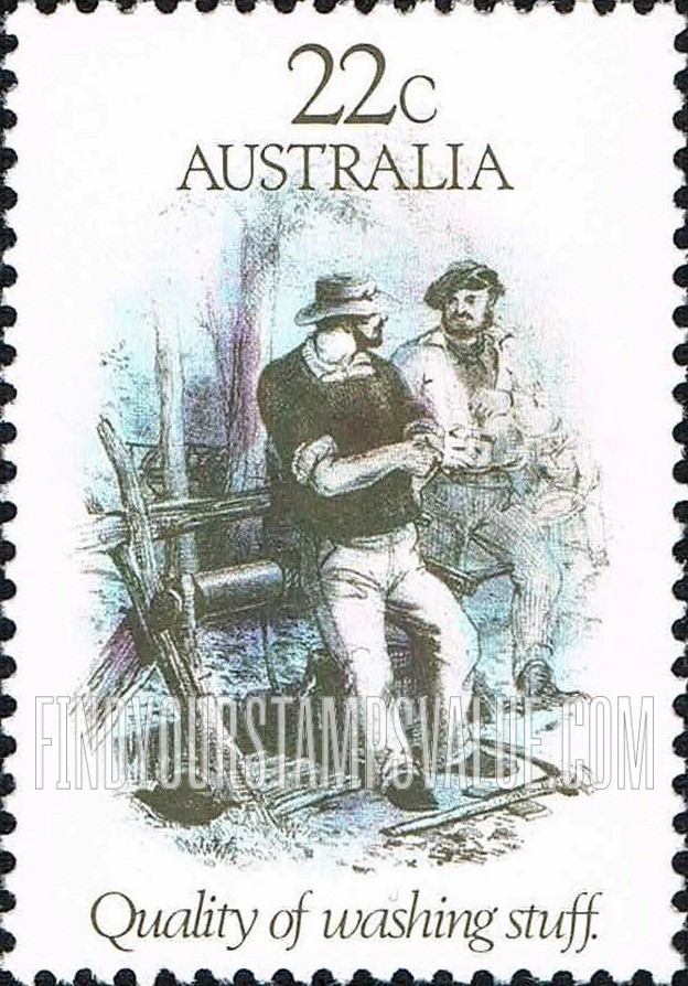 FindYourStampsValue: Gold Rush Era: Quality of Washing Stuff, by S.T. Gill