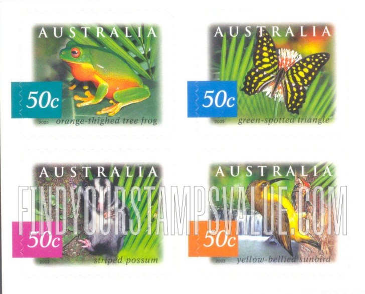 FindYourStampsValue: Flora & Fauna Type of 1996