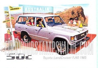 FindYourStampsValue: Cars and Trucks: 1985 Toyota Land Cruiser FJ60