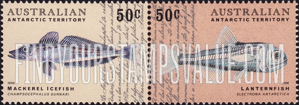FindYourStampsValue: AUSTRALIAN ANTARCTIC TERRITORY - Fish