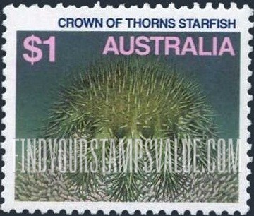 FindYourStampsValue: Crown of thorns starfish