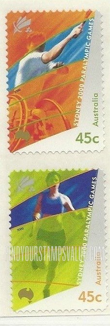 FindYourStampsValue: 2000 Paralympics, Sydney