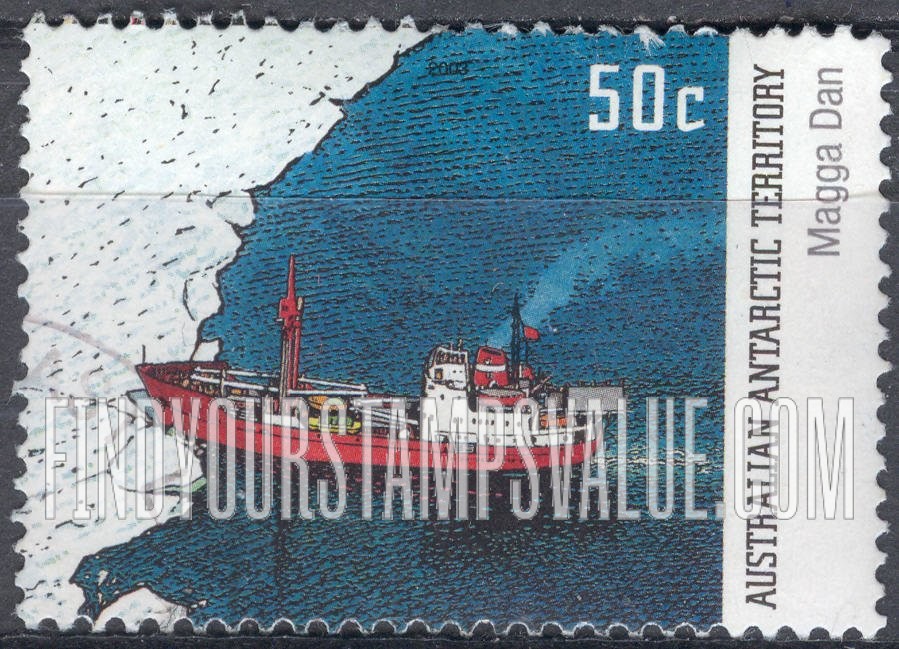 FindYourStampsValue: AUSTRALIAN ANTARCTIC TERRITORY - Ships: Magga Dan