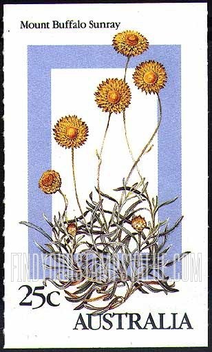 FindYourStampsValue: Alpine Wildflowers: Mount Buffalo sunray