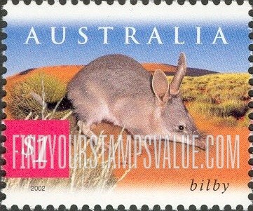 FindYourStampsValue: Flora & Fauna Type of 1996: Bilby