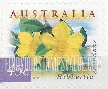 FindYourStampsValue: Flora & Fauna Type of 1996: Hibbertia scandens