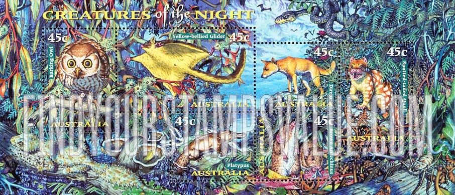 FindYourStampsValue: Nocturnal Animals