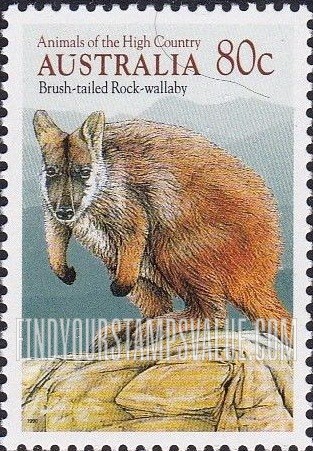 FindYourStampsValue: Brush-tailed rock-wallaby