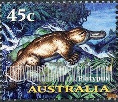 FindYourStampsValue: Nocturnal Animals: Platypus