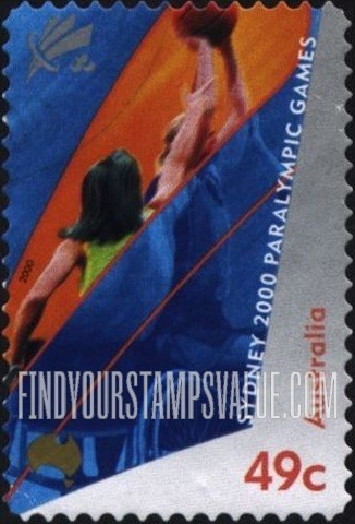 FindYourStampsValue: 2000 Paralympics, Sydney: Wheelchair basketball