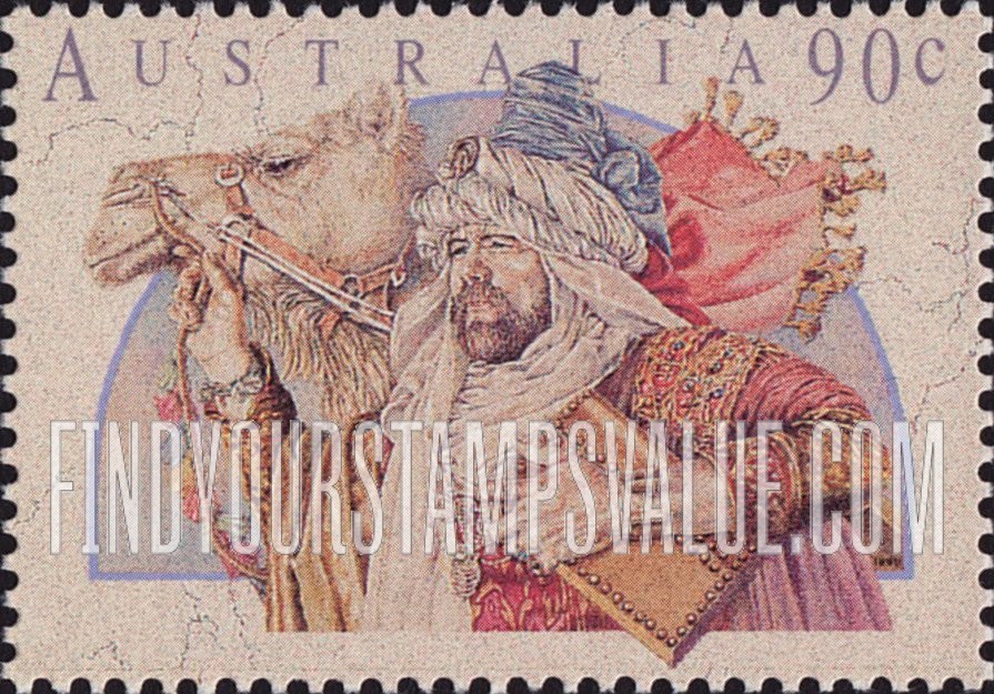 FindYourStampsValue: Christmas: Wise man, camel
