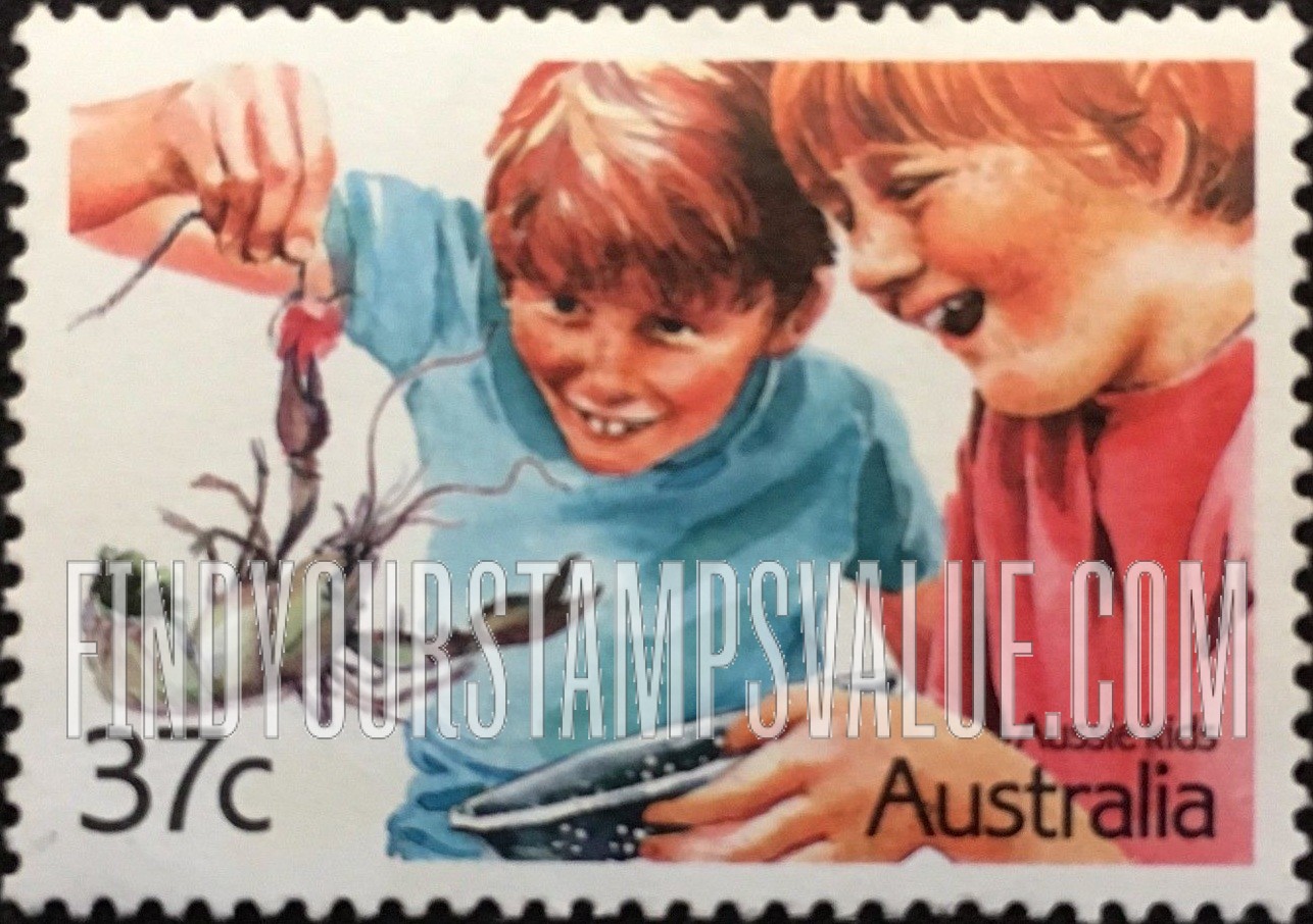 FindYourStampsValue: Children: Crayfishing