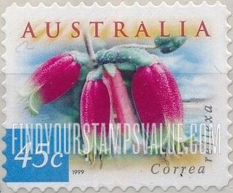 FindYourStampsValue: Flora & Fauna Type of 1996: Correa reflexa