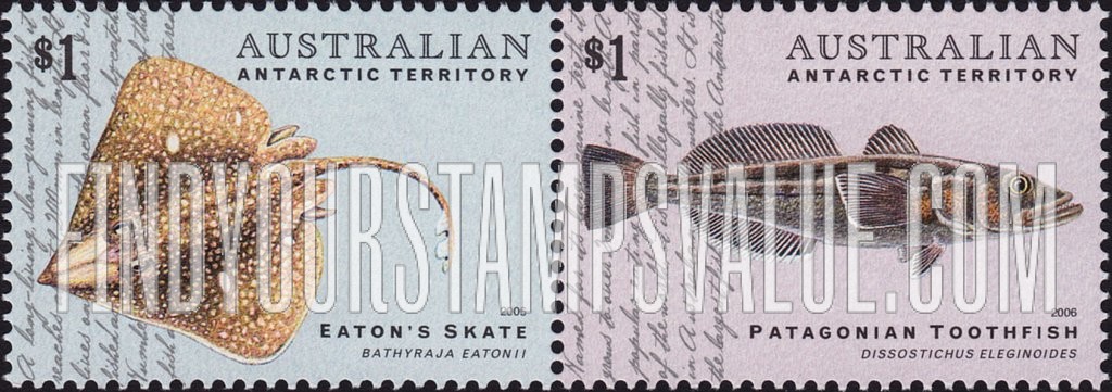 FindYourStampsValue: AUSTRALIAN ANTARCTIC TERRITORY - Fish