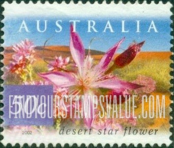 FindYourStampsValue: Flora and Fauna Type of 1996: Desert star flower