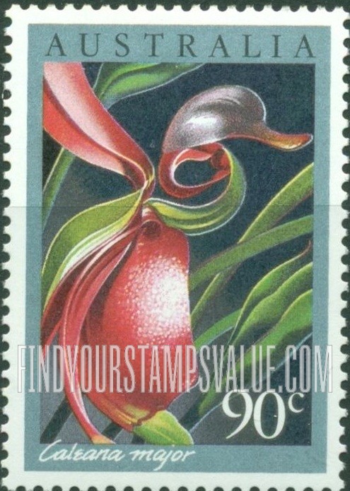 FindYourStampsValue: Orchids: Caleana major