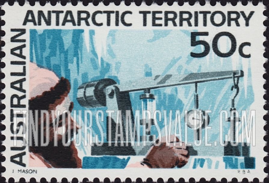 FindYourStampsValue: AUSTRALIAN ANTARCTIC TERRITORY: Ice compression tests, horizontal