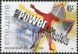 FindYourStampsValue: Rock Music: Power and the Passion, by Midnight Oil, 1983