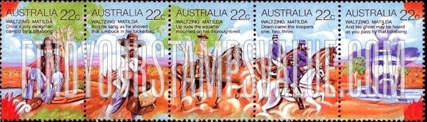 FindYourStampsValue: Poem "Waltzing Matilda"