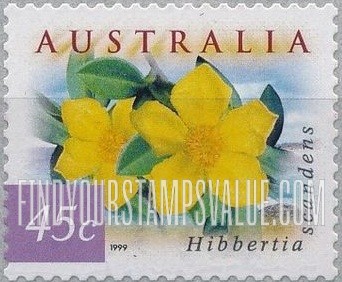 FindYourStampsValue: Flora & Fauna Type of 1996: Hibbertia scandens