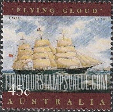 FindYourStampsValue: Maritime Heritage: Flying Cloud