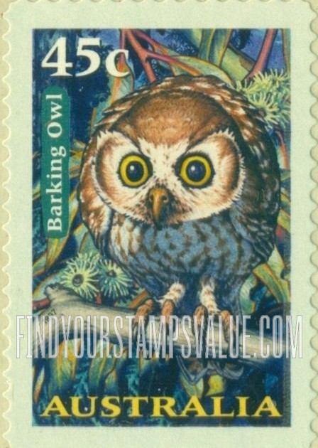 FindYourStampsValue: Nocturnal Animals: Barking owl