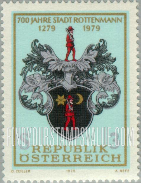 FindYourStampsValue: Arms of Rottenmann