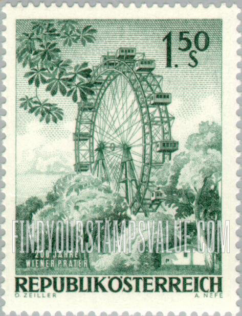 FindYourStampsValue: Ferris Wheel, Prater
