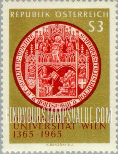 FindYourStampsValue: Oldest Seal of Vienna University