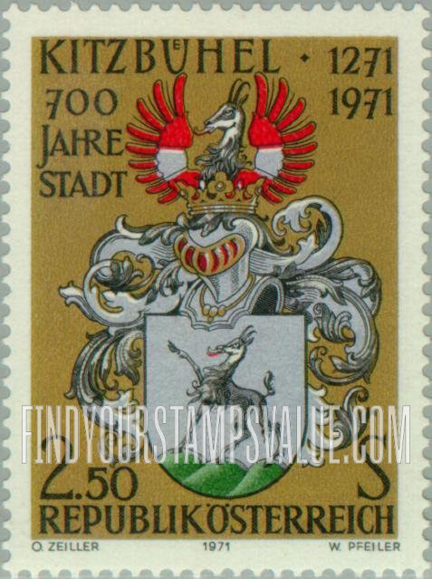 FindYourStampsValue: Coat of Arms of Kitzbuhel