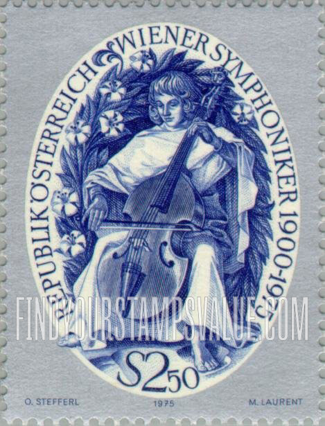 FindYourStampsValue: Stylized Musician Playing a Viol