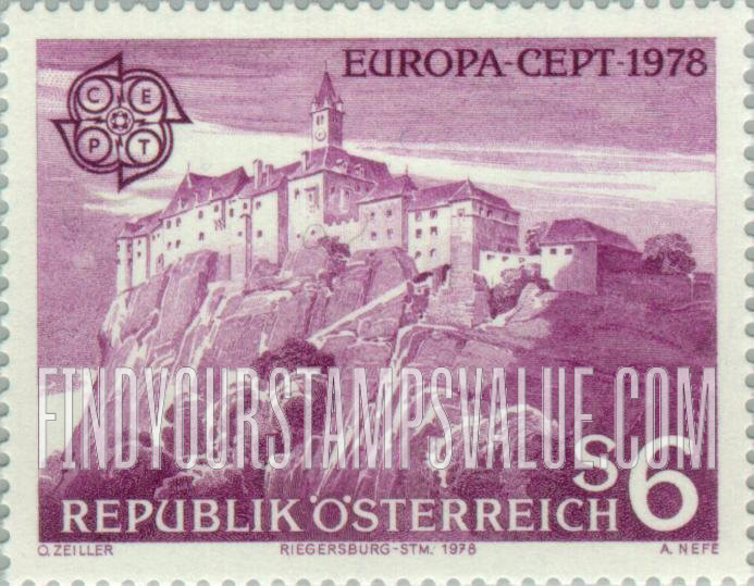FindYourStampsValue: Europa 1978: Riegersburg, Styria