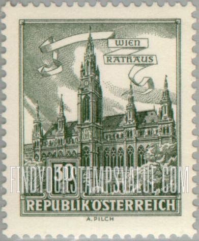 FindYourStampsValue: Buildings: City Hall, Vienna