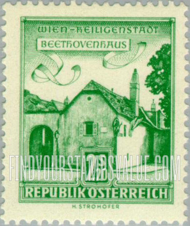 FindYourStampsValue: Buildings: Beethoven House, Vienna