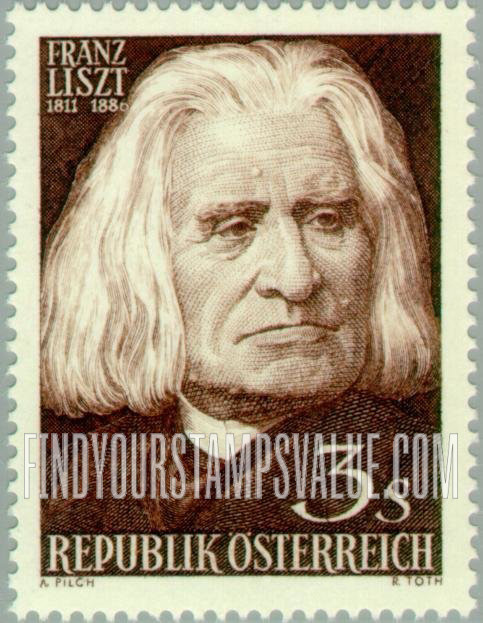 FindYourStampsValue: Franz Liszt (1811-86), Composer