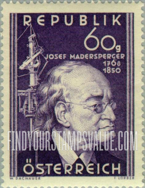 FindYourStampsValue: Josef Madersperger