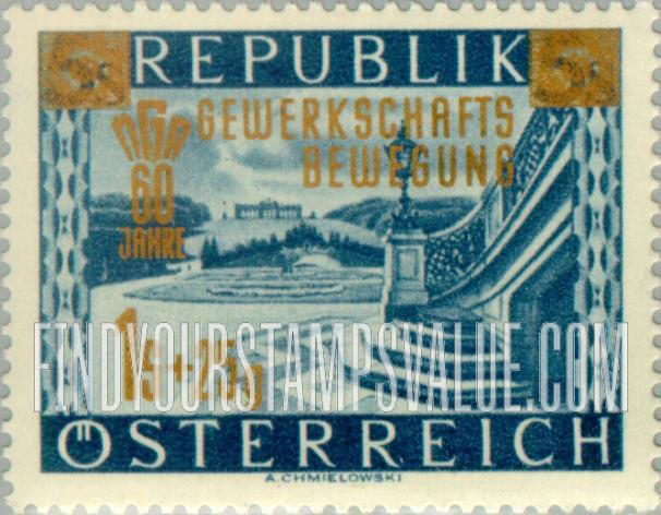 FindYourStampsValue: Semi-Postal: Schönbrunn, Vienna
