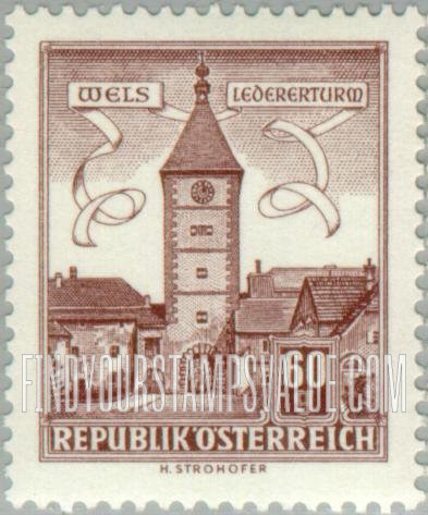 FindYourStampsValue: Buildings: Tanners’ Tower, Wels