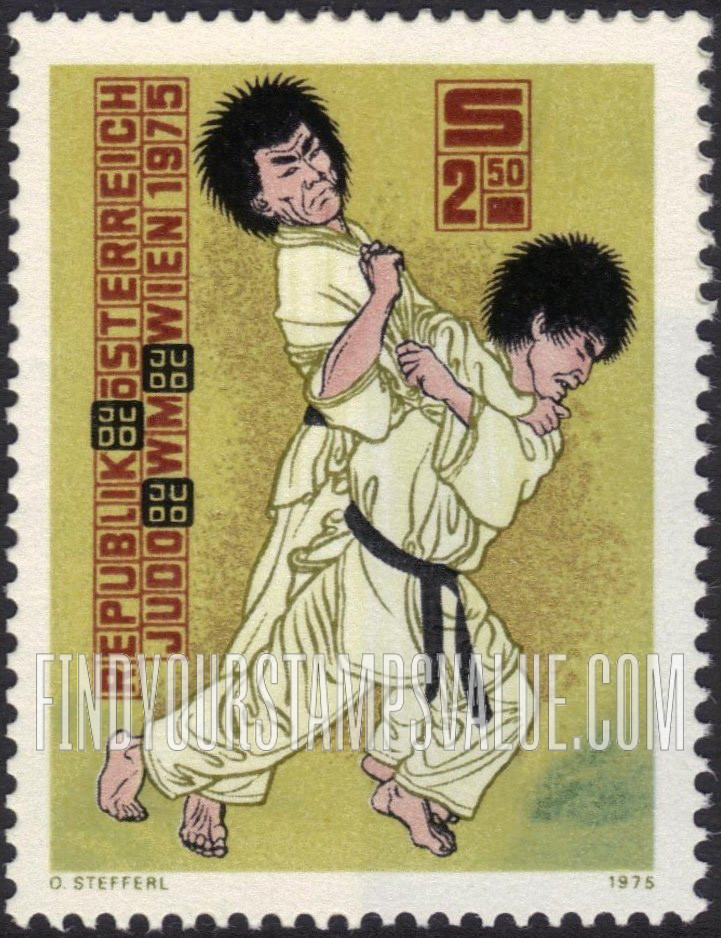FindYourStampsValue: 10th World Judo Championships, Vienna: Judo Throw